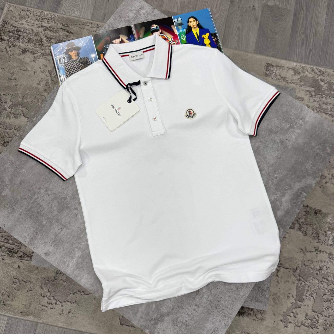 MNCLER POLO-WHITE