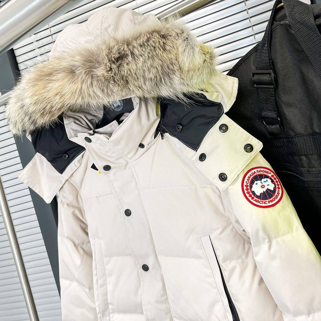(PRE ORDER) CG WYNDHAM PARK WHITE COAT WITH FUR
