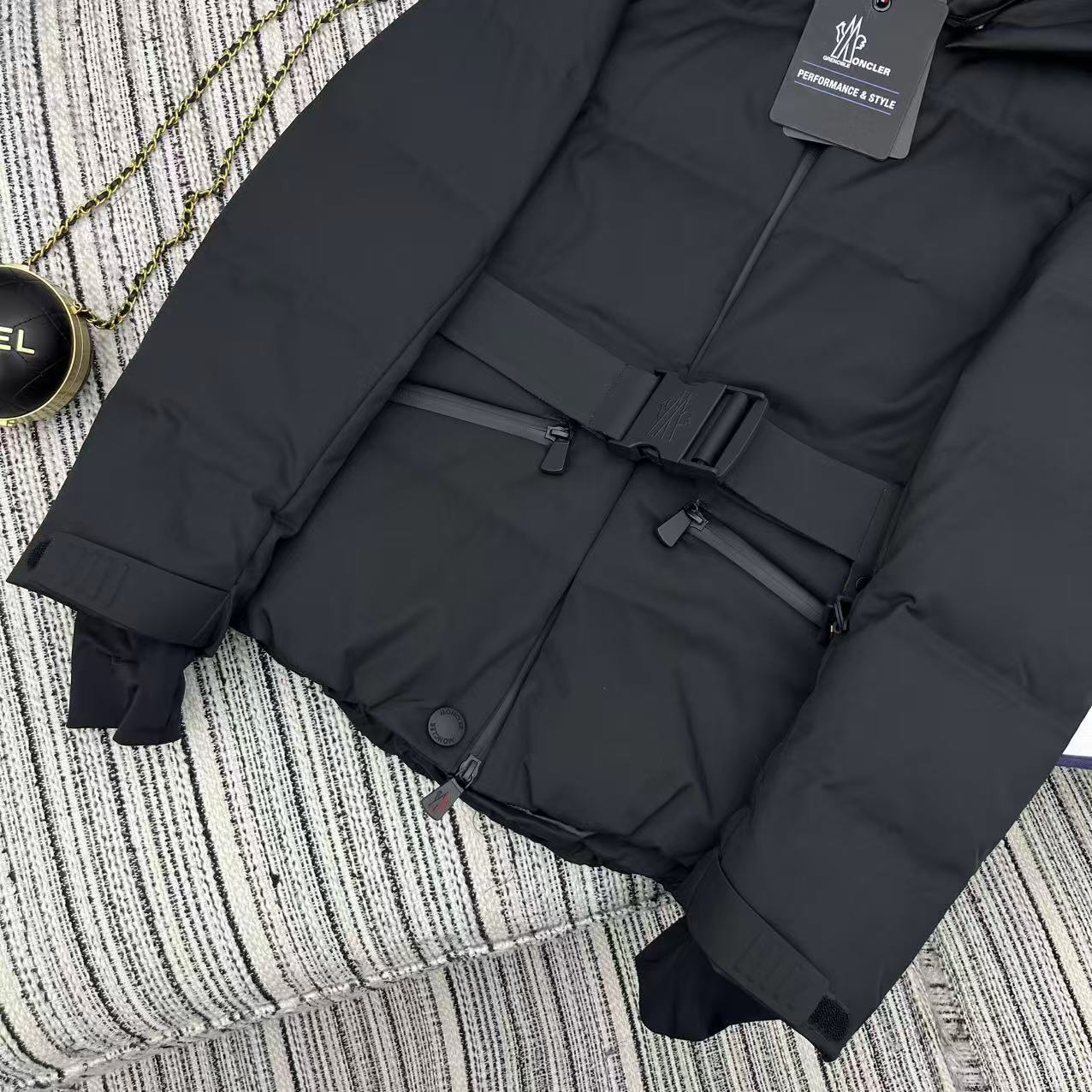 (PRE ORDER) WOMENS MONCLER GRENOBLE COAT BLACK