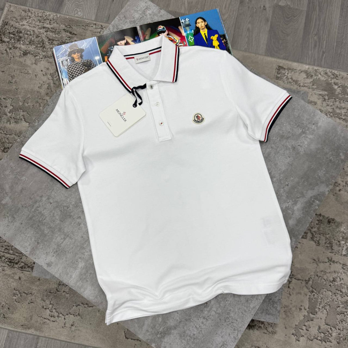 MNCLER POLO-WHITE