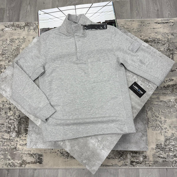 SI 1/4 ZIP-GREY