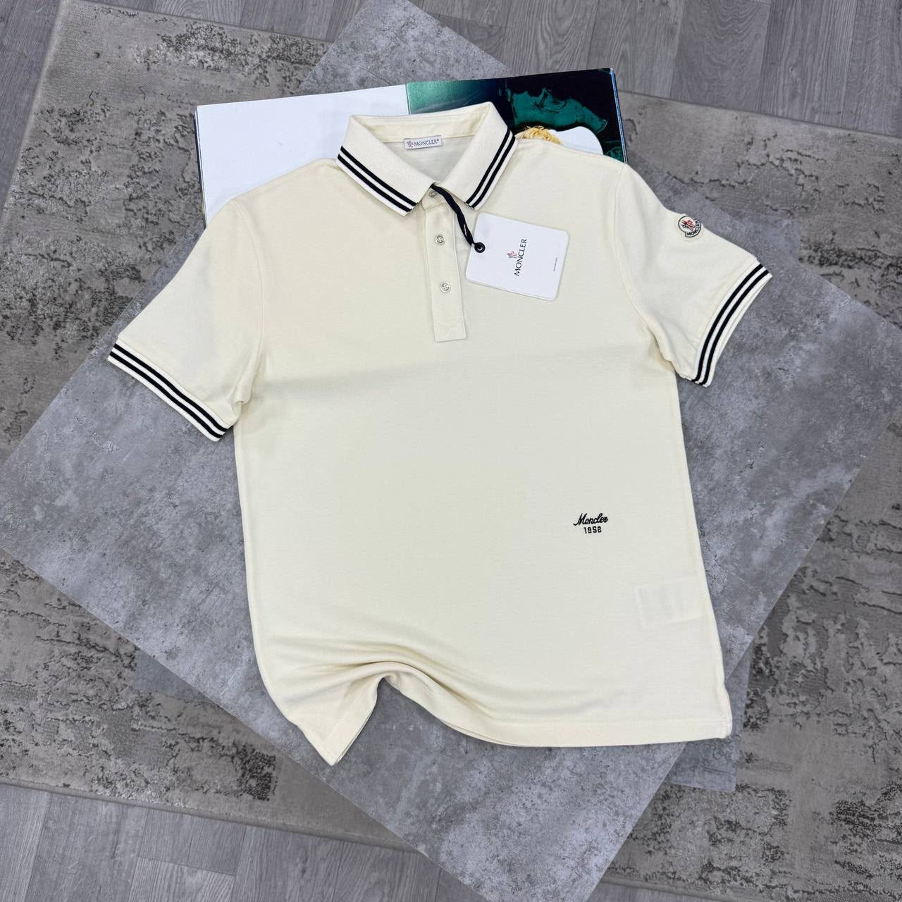 MNCLER POLO-CREAM