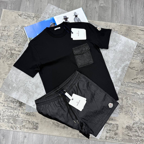 MNCLER TEE-BLACK