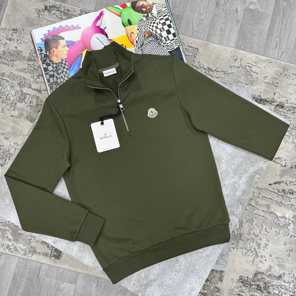MNCLR QUARTER ZIP-KHAKI