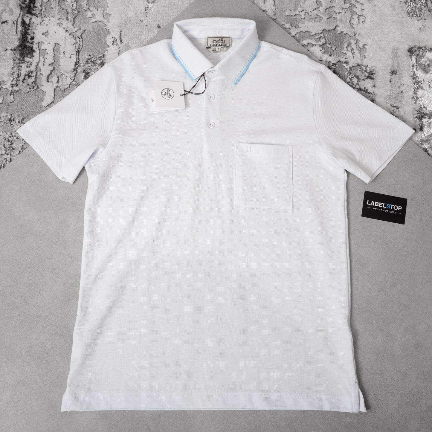 HRMES POLO-WHITE