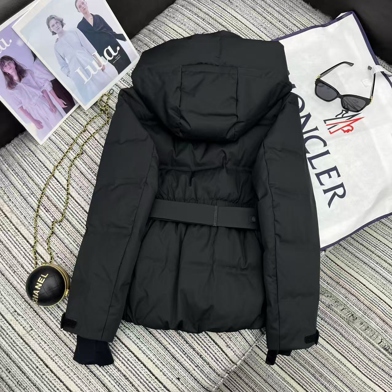 (PRE ORDER) WOMENS MONCLER GRENOBLE COAT BLACK