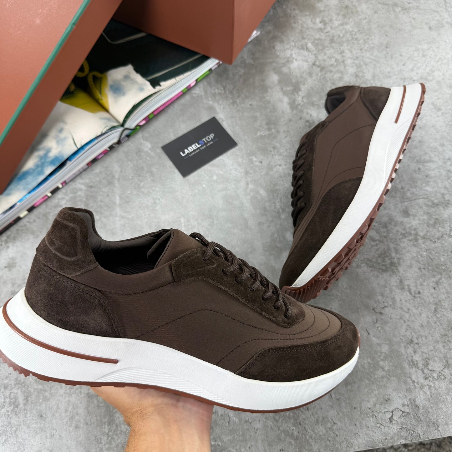 LORO TRAINERS-BROWN