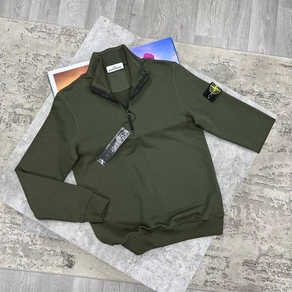 SI QUARTER ZIP-KHAKI