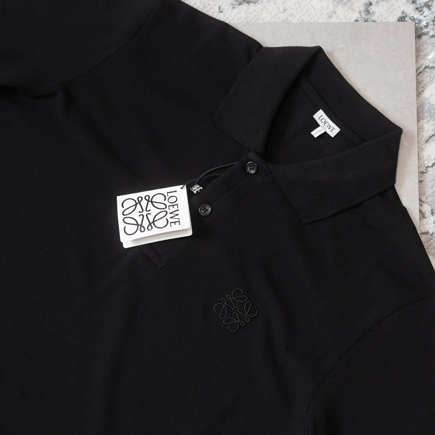 LOWE POLO-BLACK