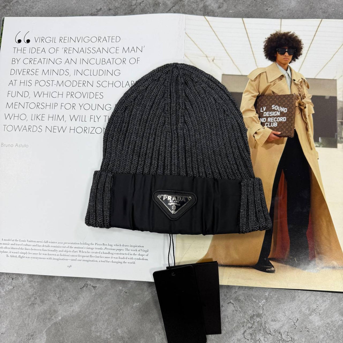 PRDA BEANIE-GREY