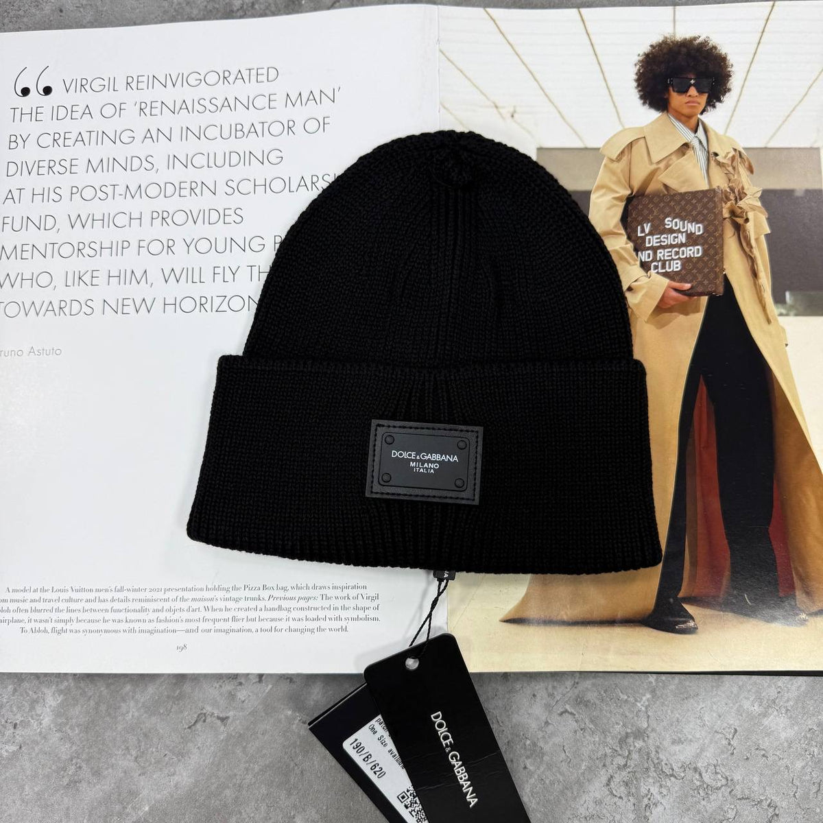 DGE BEANIE-BLACK