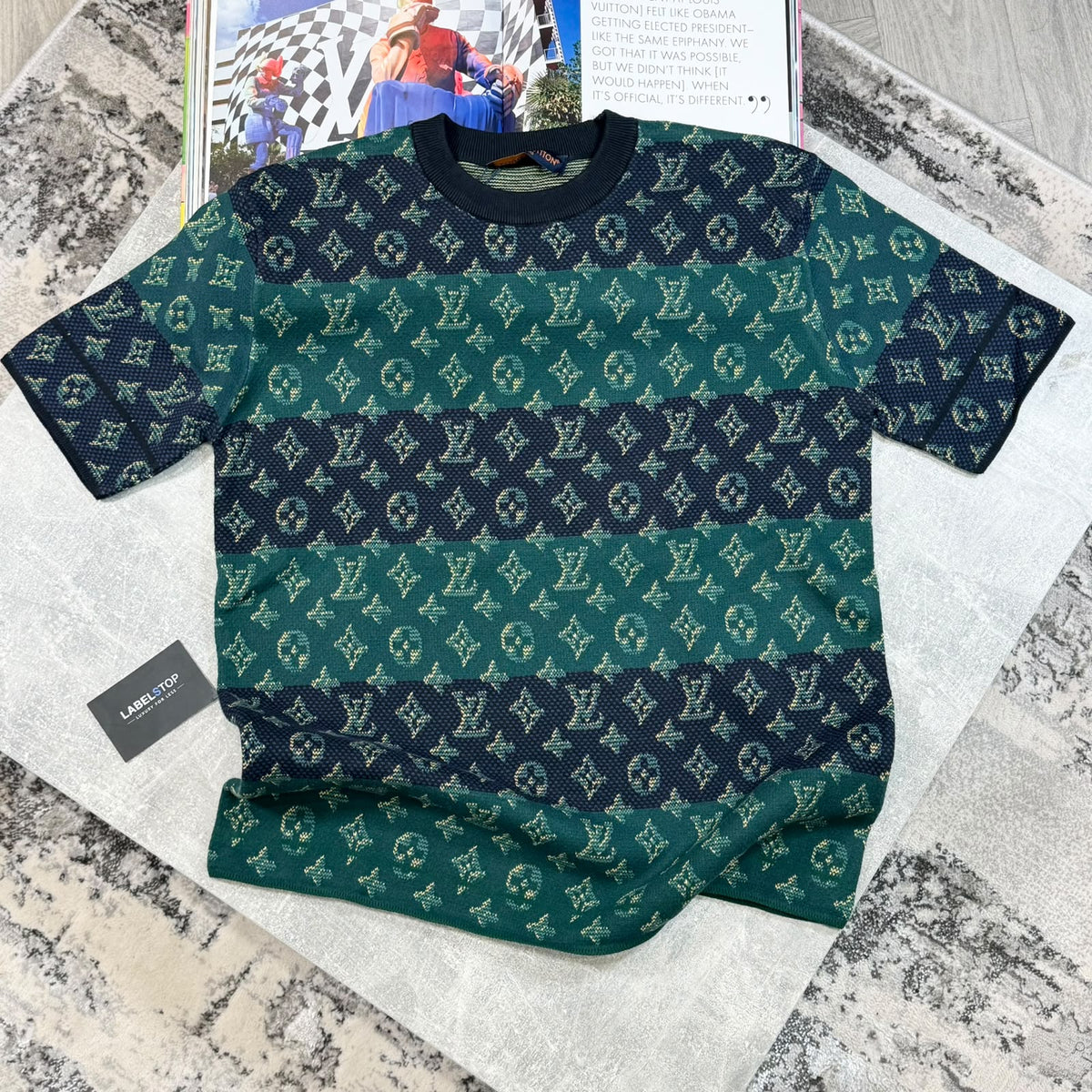 LVE KNIT T-SHIRT - GREEN