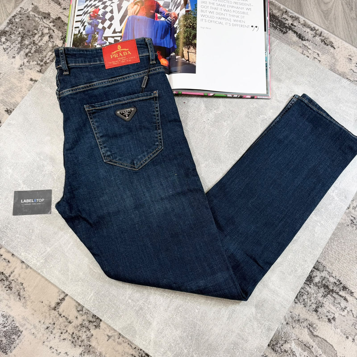 PRDA JEANS NAVY BLUE