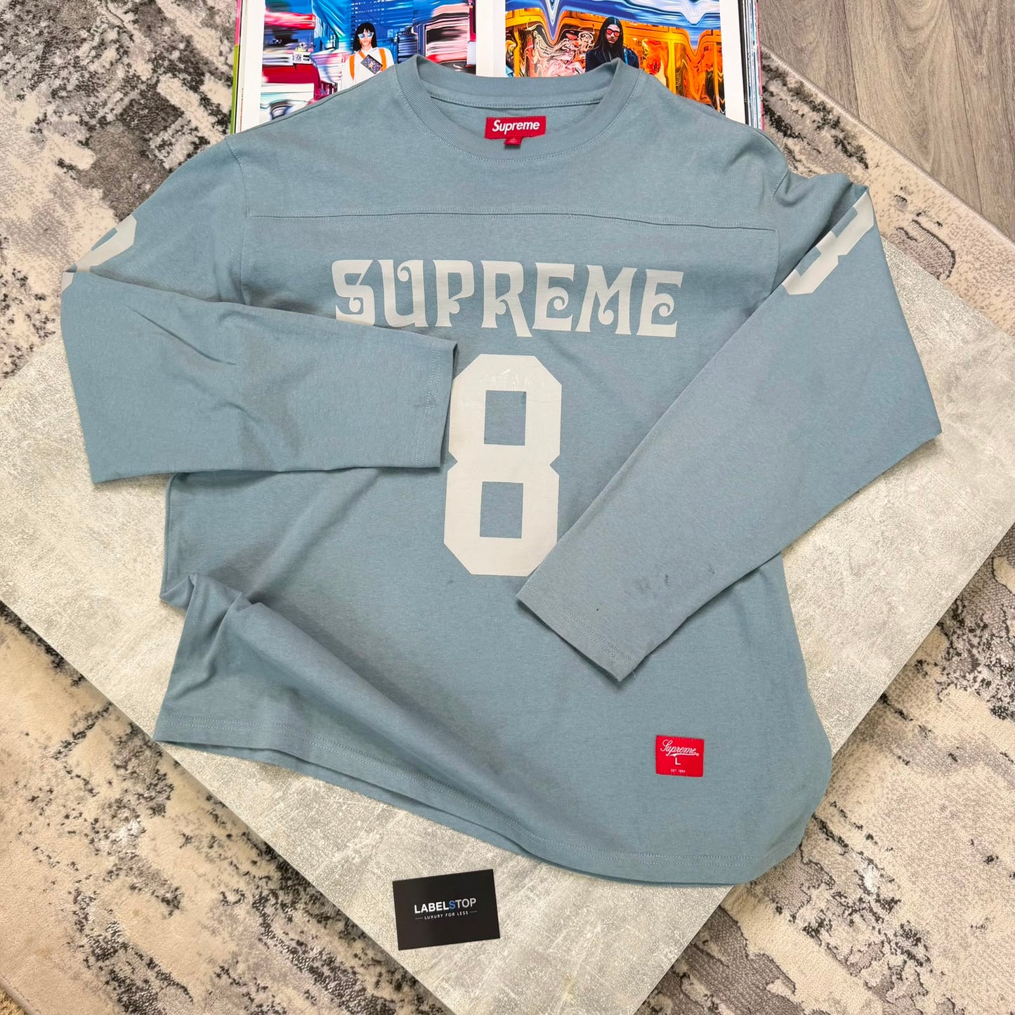SUPRME T SHIRT - BLUE
