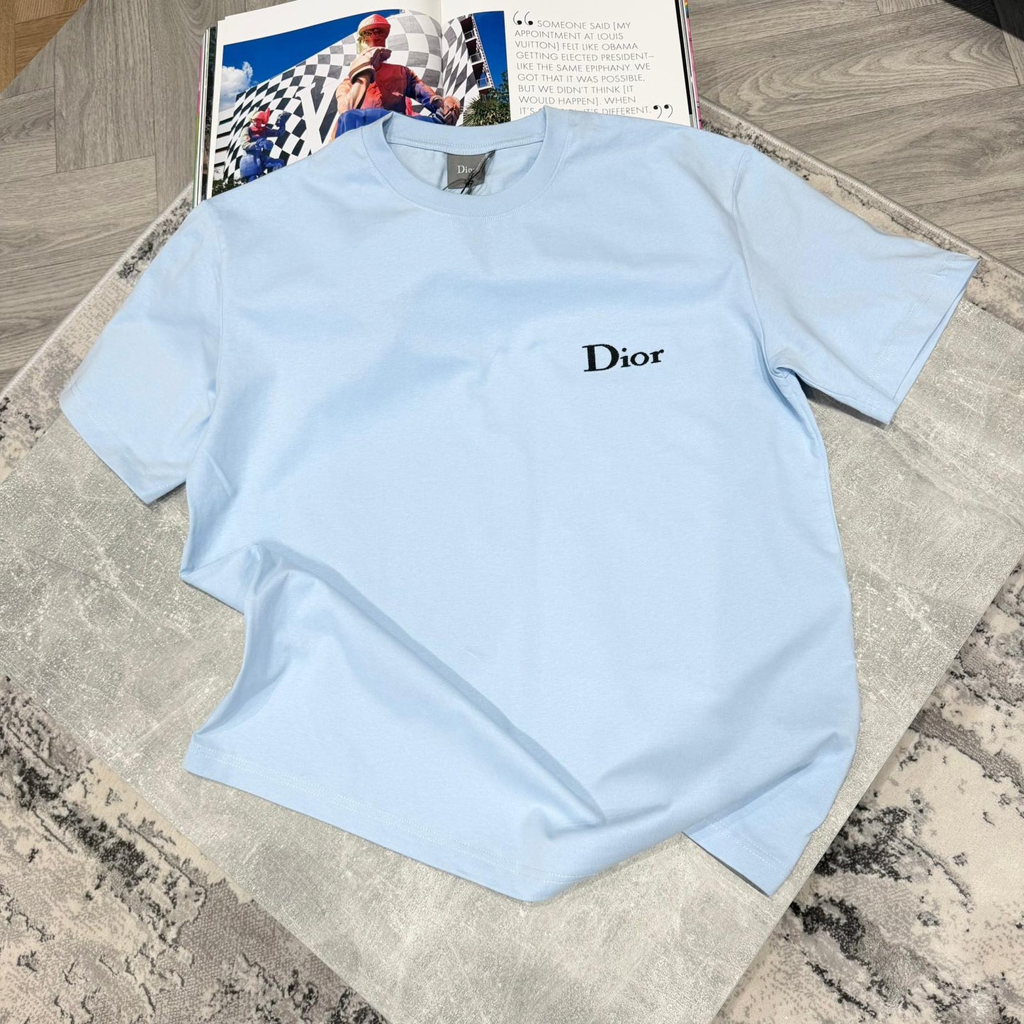 CD DIOR T SHIRT - BLUE