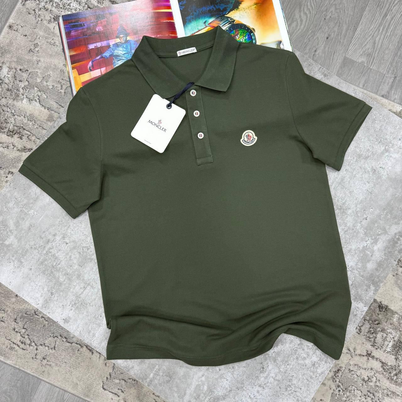 MNCLER POLO-KHAKI