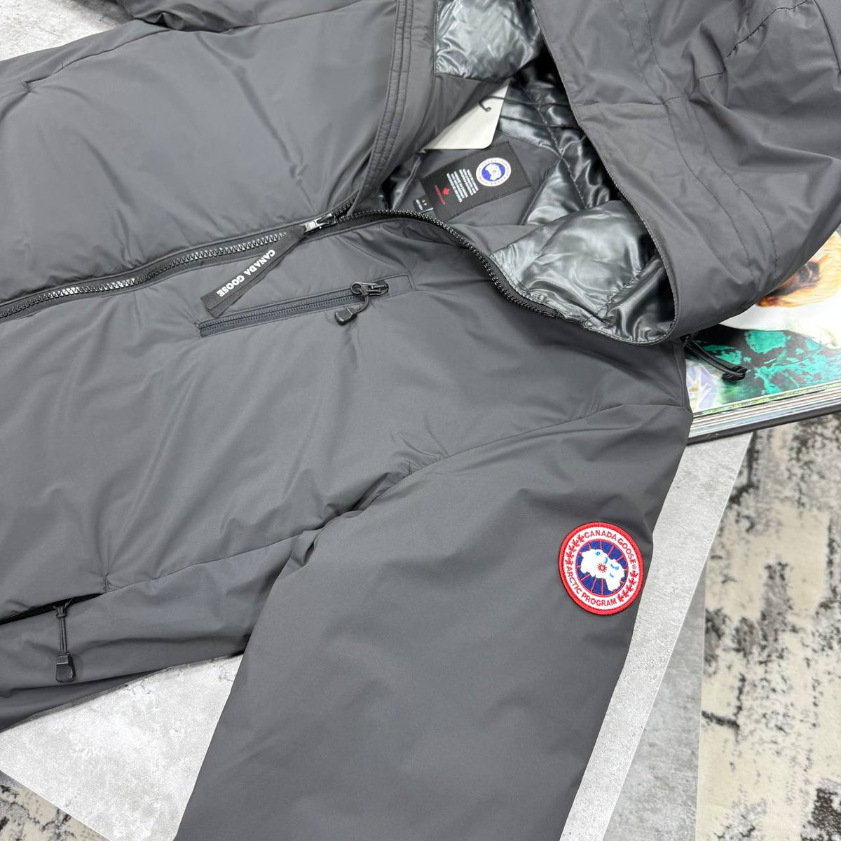 CG LODGE COAT-DARK GREY