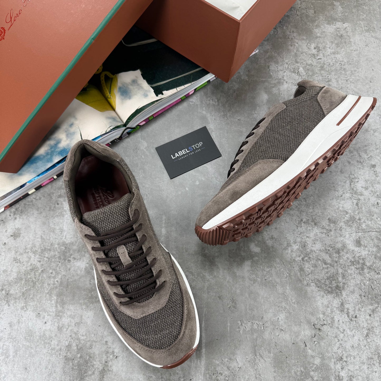 LORO TRAINERS-BROWN