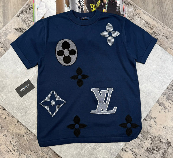 LVE KNIT T SHIRT - NAVY