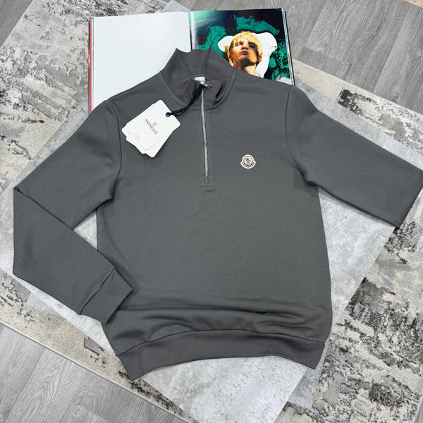 MNCLR QUATER ZIP-GREY