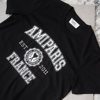 AMI PARIS TEE-BLACK