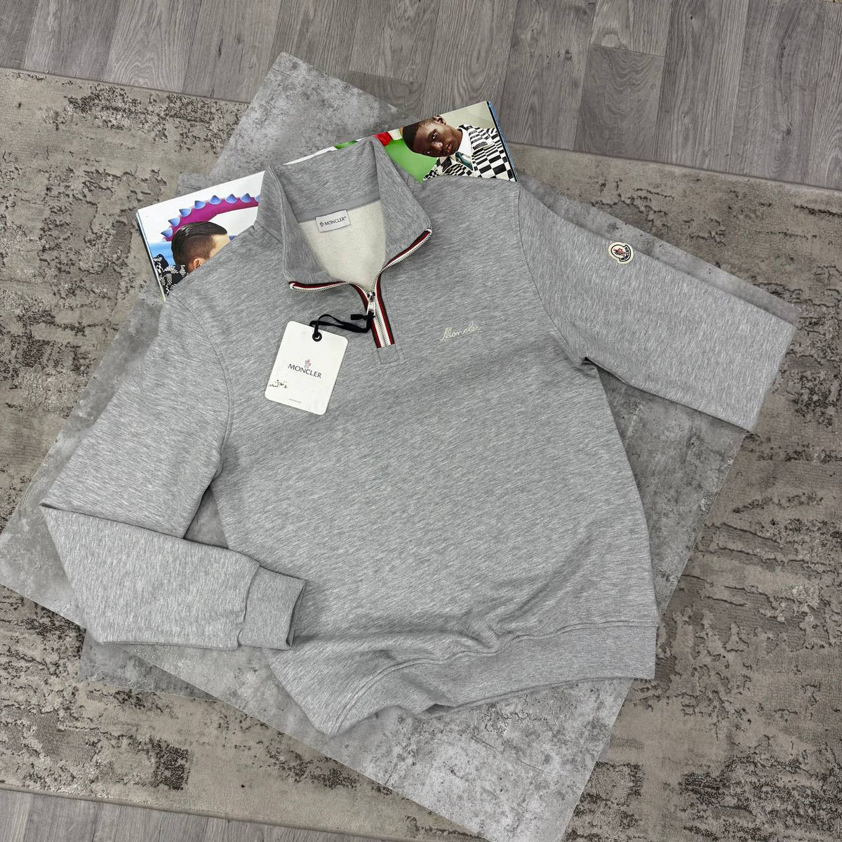 MNCLR QUARTER ZIP-GREY