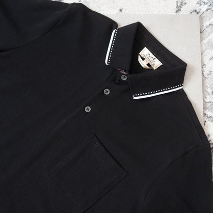 HRMES POLO-BLACK