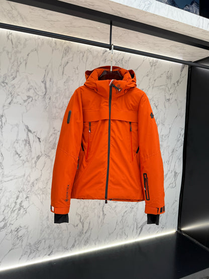 PRE ORDER MNCLR GRENOBLE COAT-ORANGE