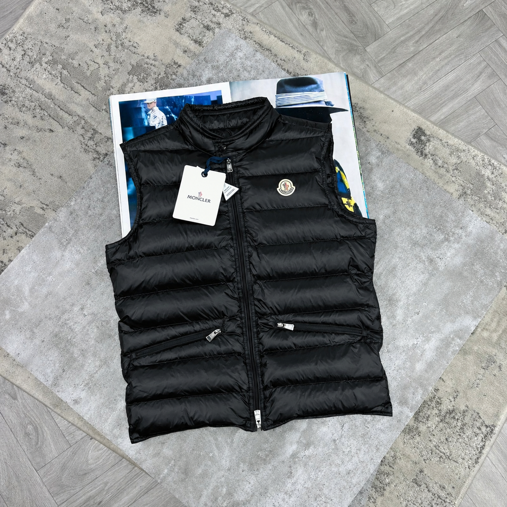 MNCLER GILLET BLACK