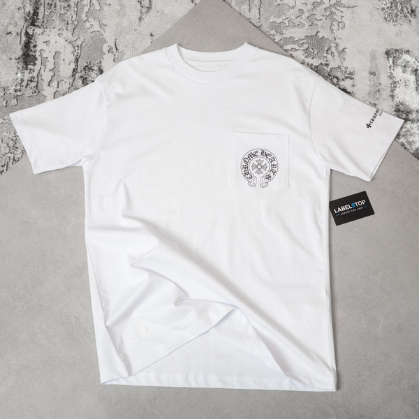 CHRME HEARTS TEE-WHITE