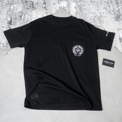 CHRME HEARTS TEE-BLACK