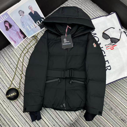 (PRE ORDER) WOMENS MONCLER GRENOBLE COAT BLACK