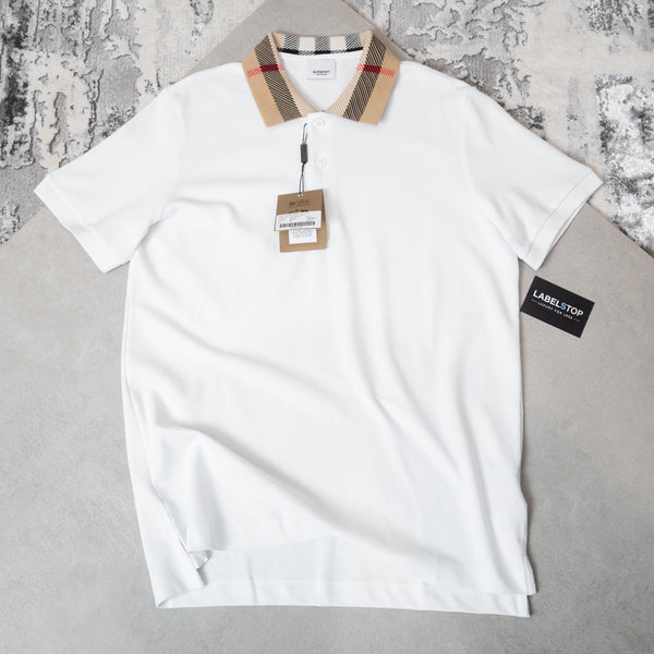 BURB POLO-WHITE