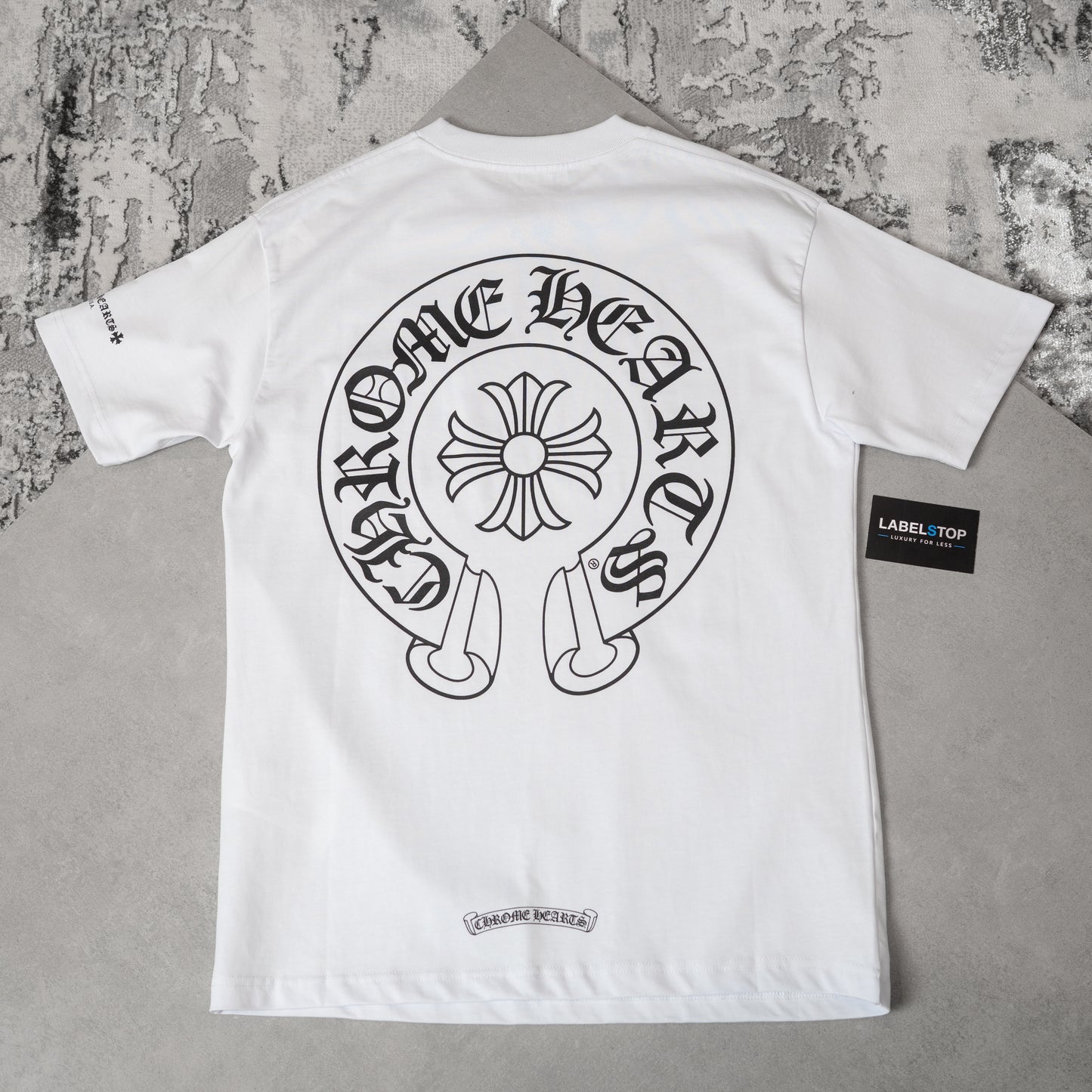 CHRME HEARTS TEE-WHITE