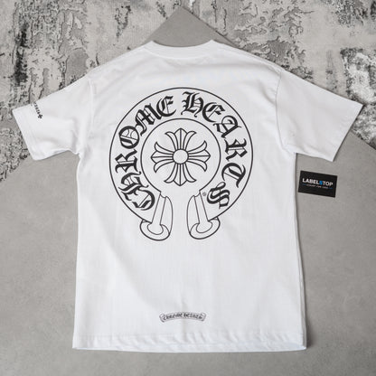 CHRME HEARTS TEE-WHITE