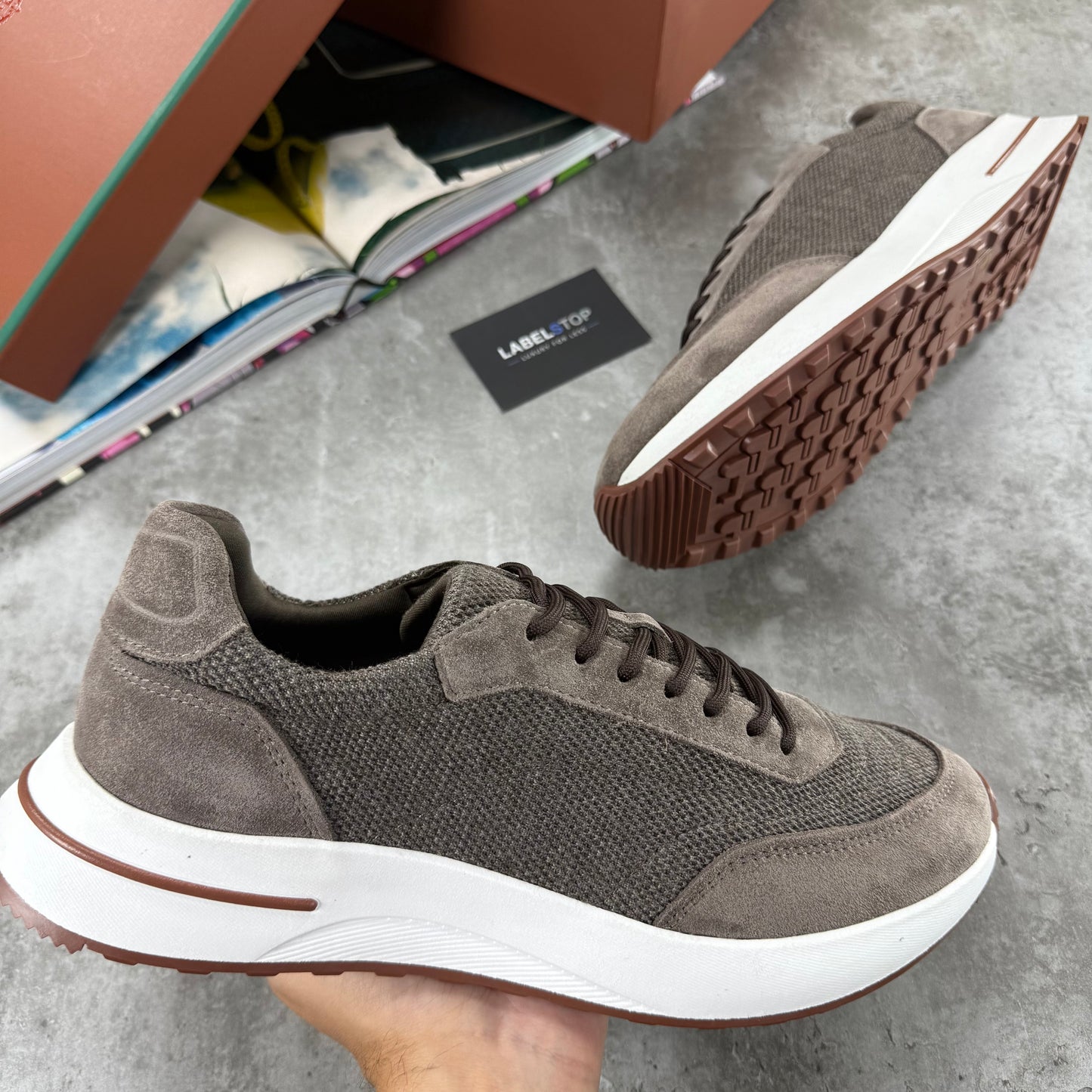 LORO TRAINERS-BROWN