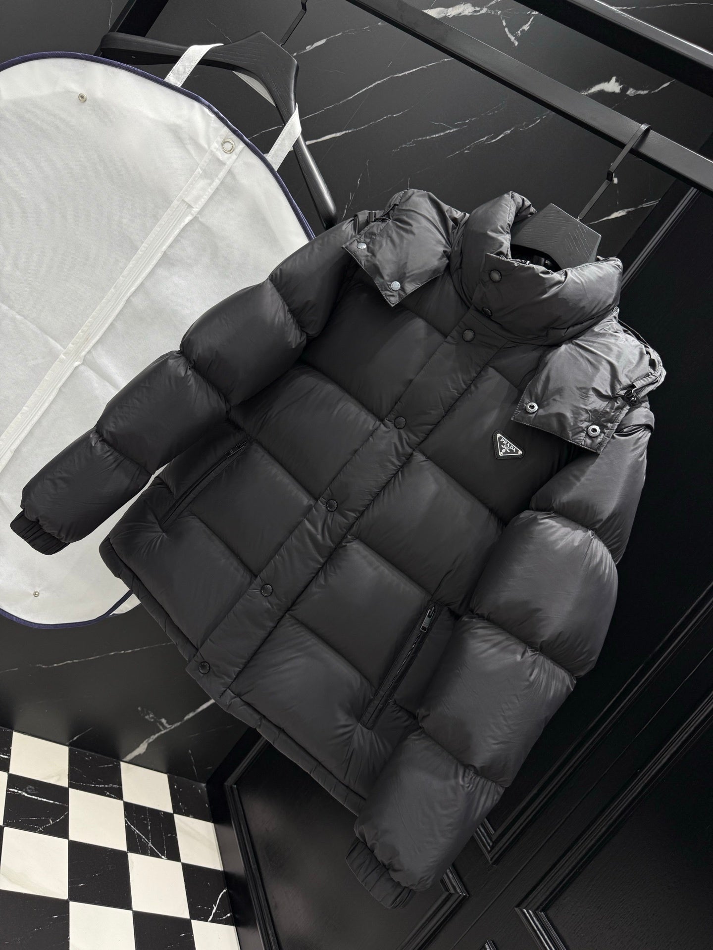 PRE ORDER- PRDA PUFFER COAT BLACK