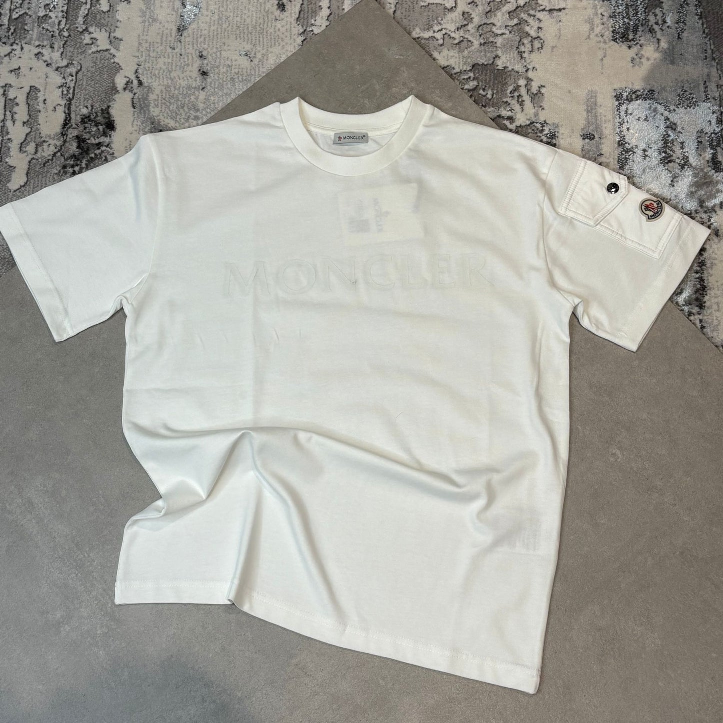 MNCLER TEE-WHITE
