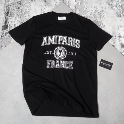 AMI PARIS TEE-BLACK