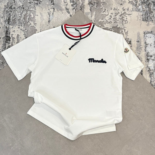 MNCLER TEE STRIPE-WHITE