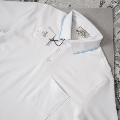 HRMES POLO-WHITE