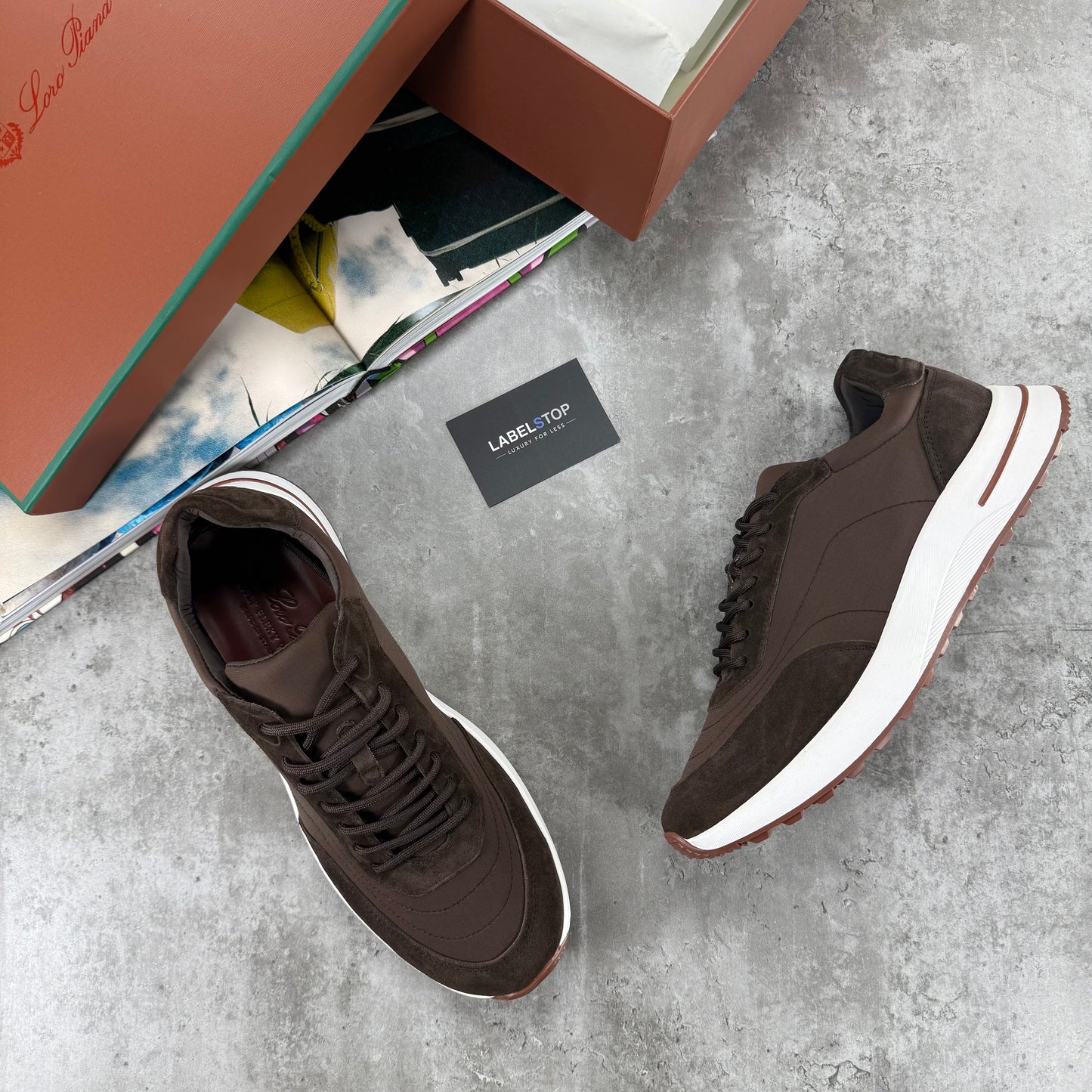 LORO TRAINERS-BROWN