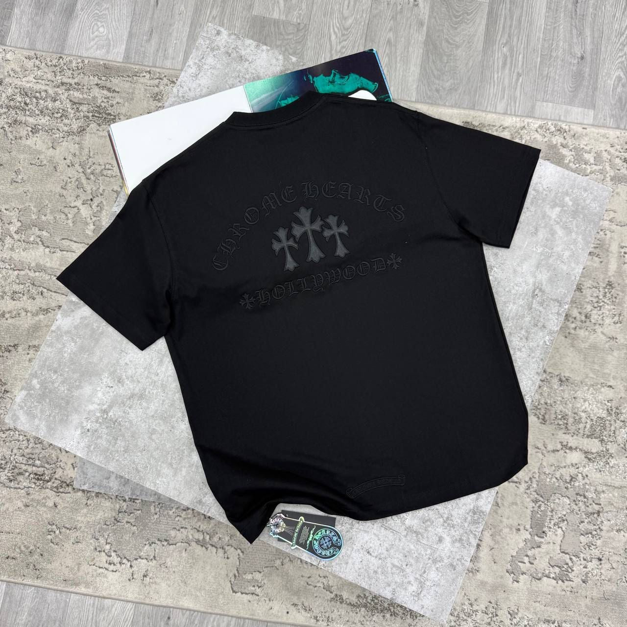 CH TEE-BLACK