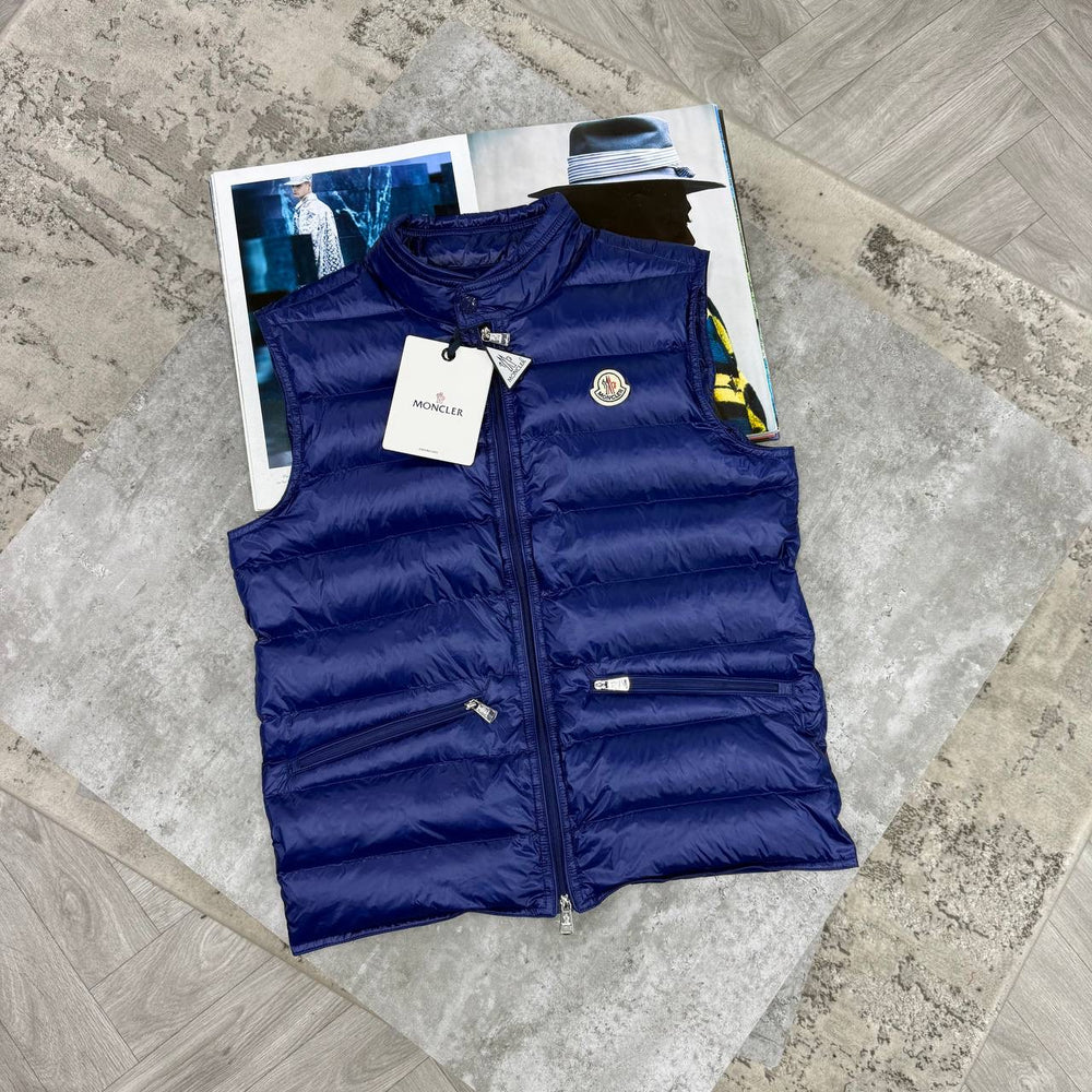 MNCLER GILLET BLUE