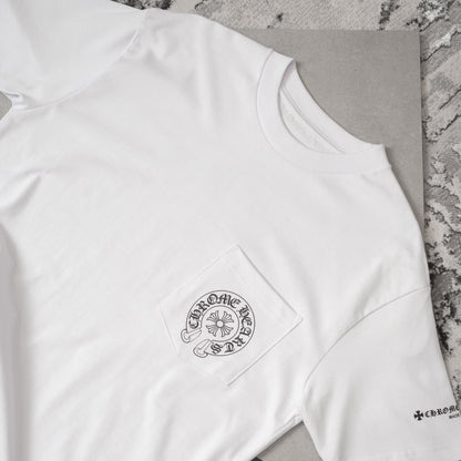 CHRME HEARTS TEE-WHITE