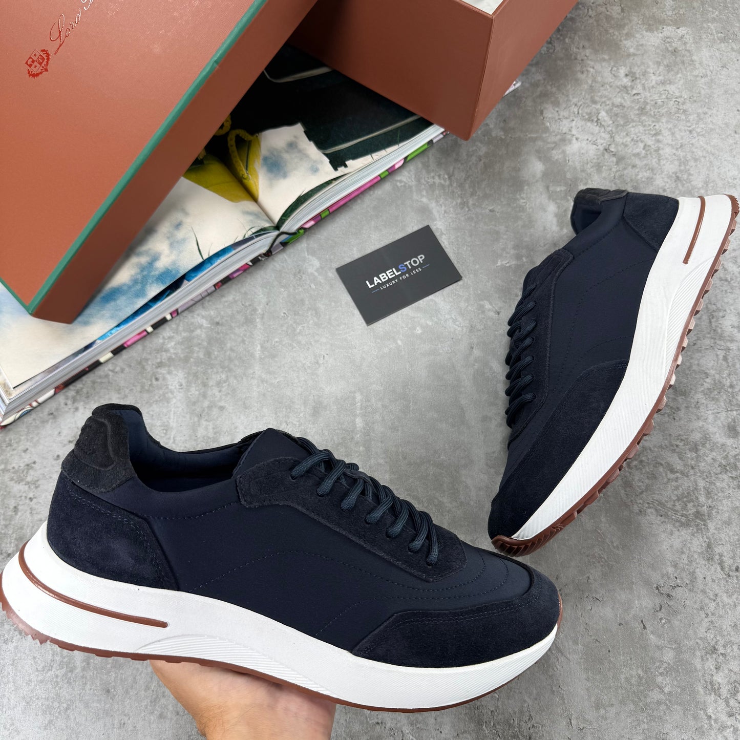 LORO TRAINERS-NAVY