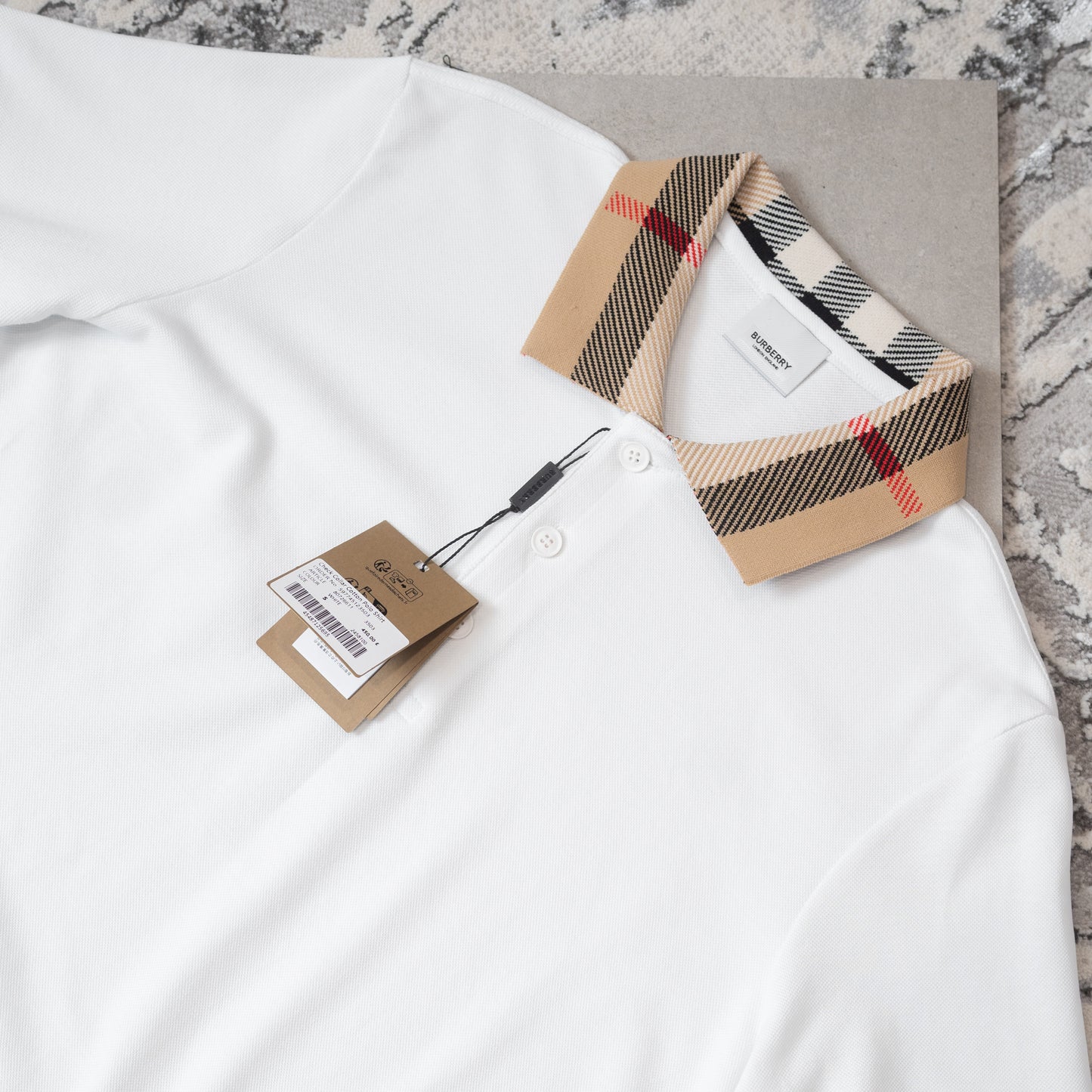 BURB POLO-WHITE