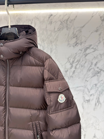 PRE ORDER MNCLR MAYA COAT-BROWN