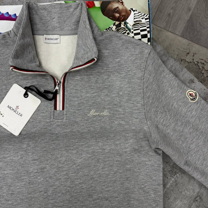 MNCLR QUARTER ZIP-GREY