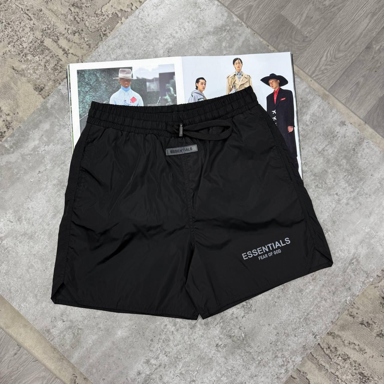 ES SWIM SHORTS-BLACK